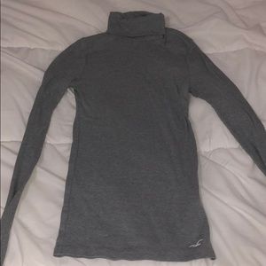 Gray turtleneck